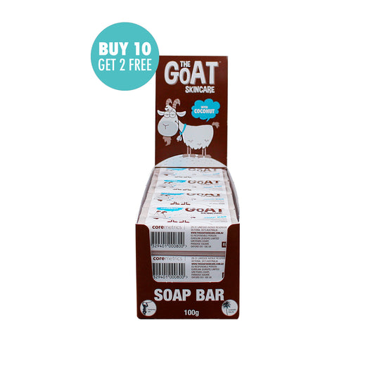 The Goat Skincare Soap Bar with Coconut CARTON 12x100g - Kess Hair and Beauty