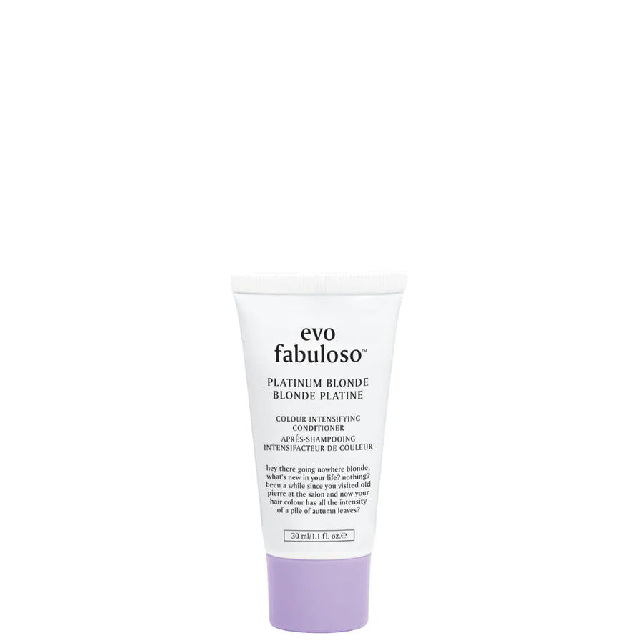 Evo Fabuloso PLATINUM BLONDE Colour Boosting Treatment/Conditioner MINI 30ml - Kess Hair and Beauty