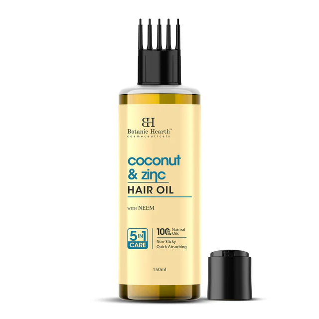 Botanic Hearth Coconut & Zinc Hair Oil with Neem – 150ml