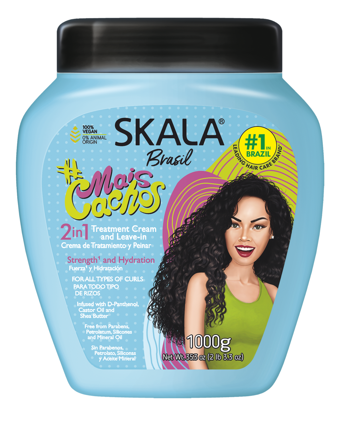Skala Brasil Mais Cachos Perfect Curls 2-in-1 Hair Treatment Conditioning Cream 1000g