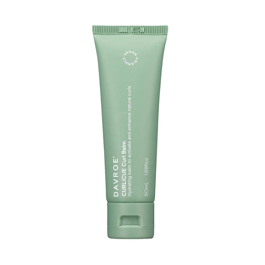 Davroe CURLiCUE curl balm tube, mint green, with flip-top lid