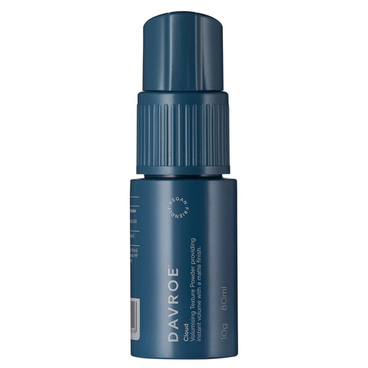 Davroe Cloud Texture Powder bottle, dark blue with ribbed cap
