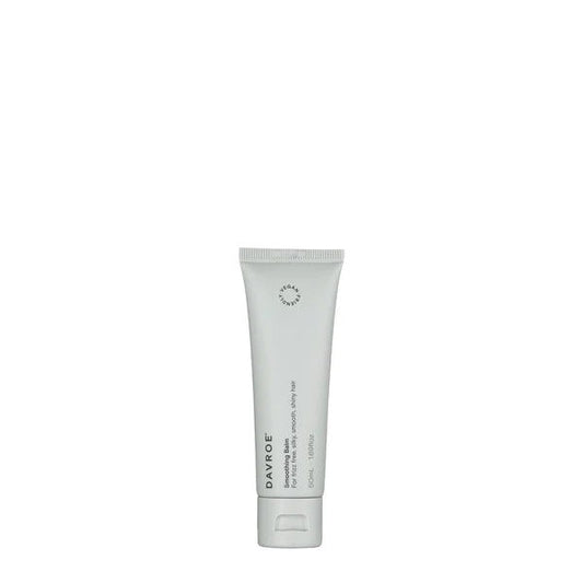 Davroe smoothing balm in white squeeze tube with twist-off cap