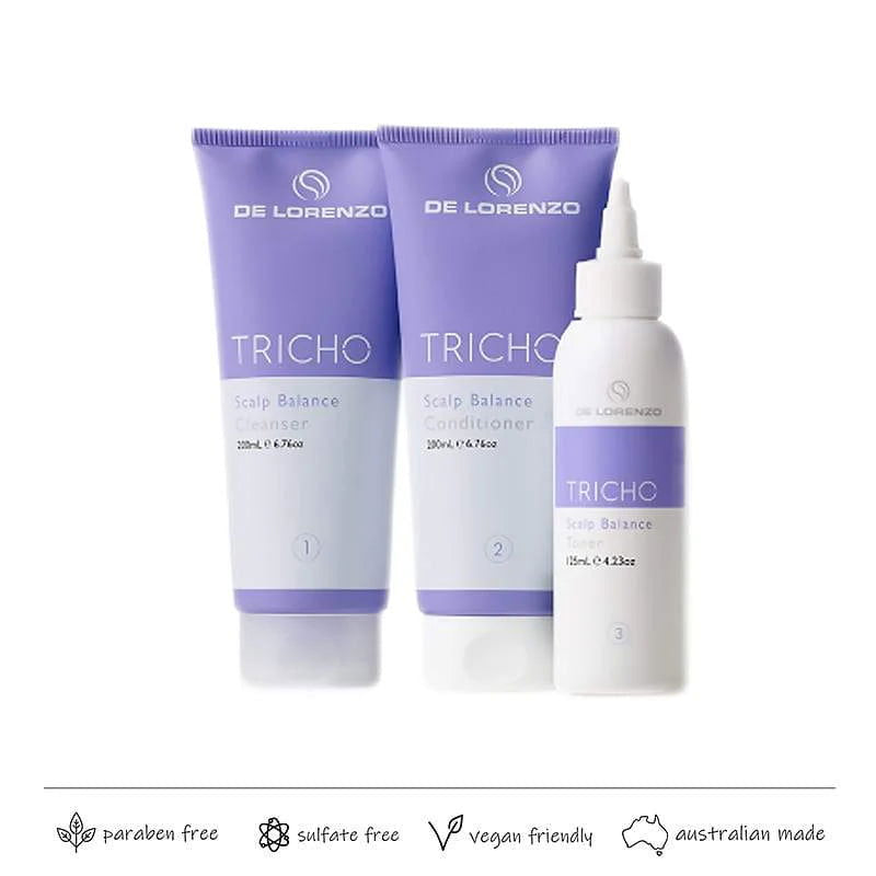 De Lorenzo Tricho Dry Scalp Balance PACK Purpel - Kess Hair and Beauty