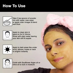 SoulFlower - Deep Pores Cleansing & Brightening Ubtan Face Mask 100g