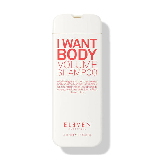 White Eleven Australia I Want Body Volume Shampoo bottle, 300 ml