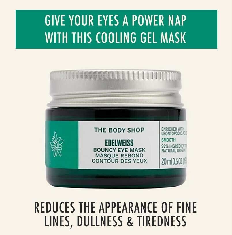 The Body Shop - Edelweiss Bouncy Eye Mask 20ML