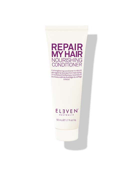 White Eleven Repair My Hair nourishing conditioner tube, 50ml, purple label