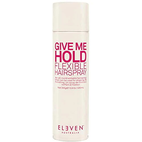 Eleven Australia Give Me Hold hairspray bottle, red and white label, 300 g