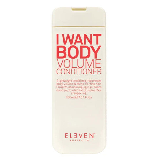 Eleven Australia body volume conditioner bottle, 300ml, front label