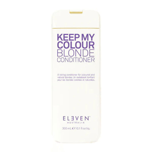 Conditioner bottle, 300 ml, white with blue Keep My Colour Blonde label