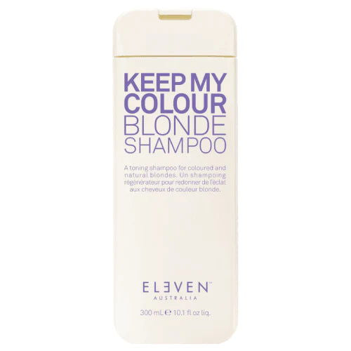 Eleven Australia Keep My Colour Blonde Shampoo bottle, 300 ml, beige/white.