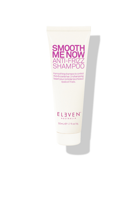 Eleven Australia Smooth Me Now anti-frizz shampoo tube, white, 50 ml