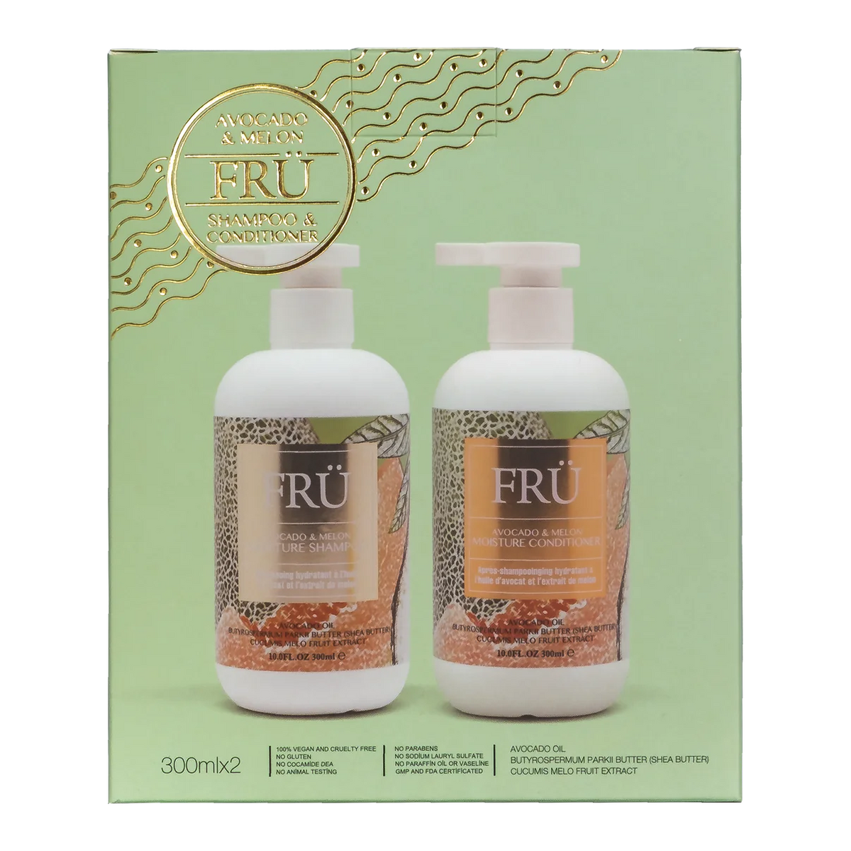 FRÜ Avocado and Melon Duo Gift Pack - Kess Hair and Beauty