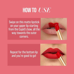 MyGlamm - Lit Creamy Matte Lipstick - French 75 3.7 g