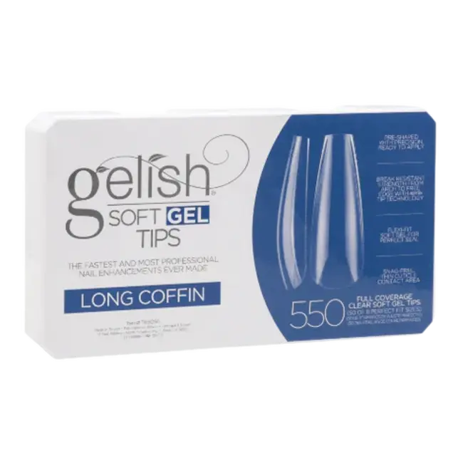 GELISH LONG COFFIN 550CT - Kess Hair and Beauty