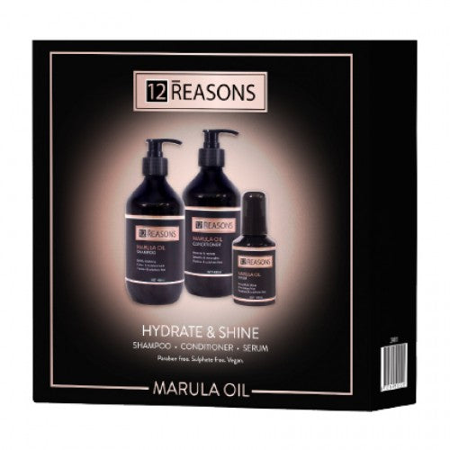 12Reasons Marula Hydrate & Shine Gift Set - Kess Hair and Beauty