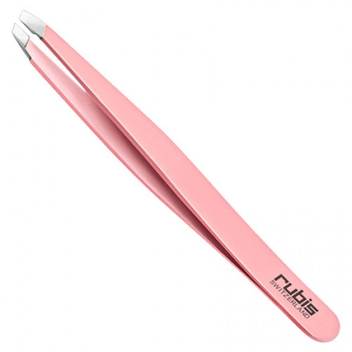 Rubis Classic Slant Pink Tweezer - Kess Hair and Beauty