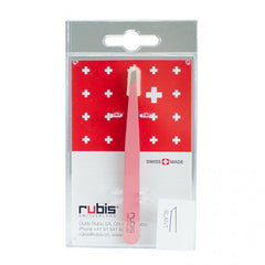 Rubis Classic Slant Pink Tweezer - Kess Hair and Beauty