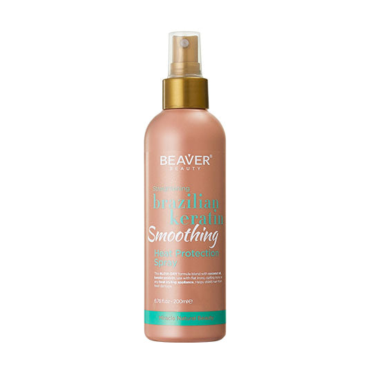 Beaver Brazilian keratin smoothing heat protection spray bottle, 200 ml pump