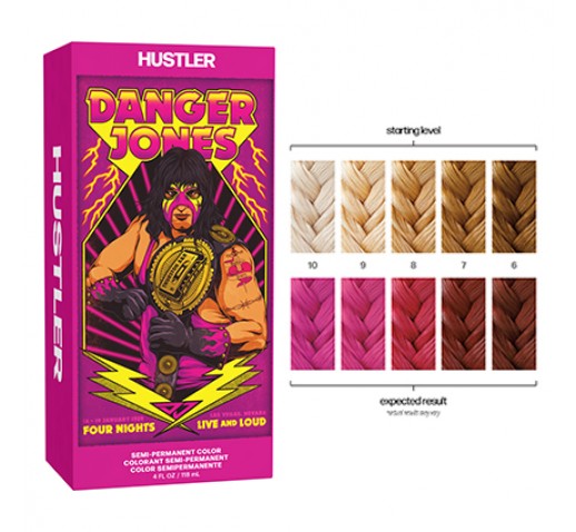 Danger Jones Semi Permanent Hair Colour - HUSTLER (Pink) 118ml - Kess Hair and Beauty