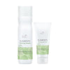 Hair care bundle: Wella Elements renewing shampoo bottle and conditioner tube