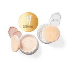 MyGlamm - Glow to Glamour Shimmer And Fixing Powder (2 in 1) | Enhanced Luminosity, Flawless Finish Loose Powder For All Skin Tone