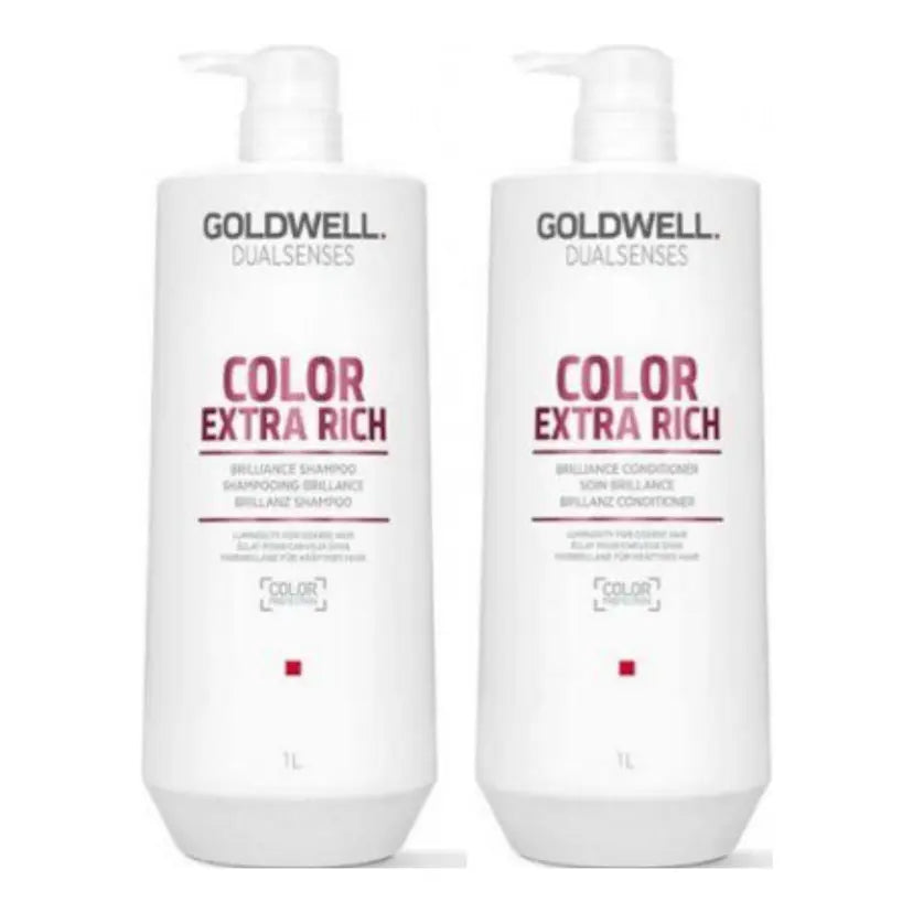 Goldwell Dualsenses Color Extra Rich 1 Litre Shampoo and Conditioner Bundle