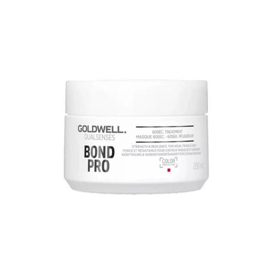 Goldwell Dualsenses Bond Pro 60 Sec treatment jar, white plastic, 200 ml