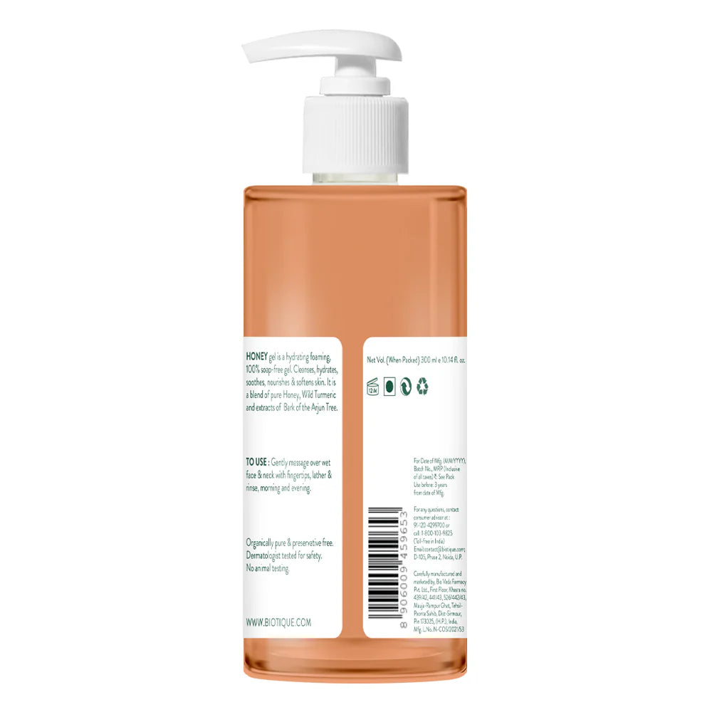 Biotique Honey Gel Soothe & Nourish Foaming Face Wash 300ml