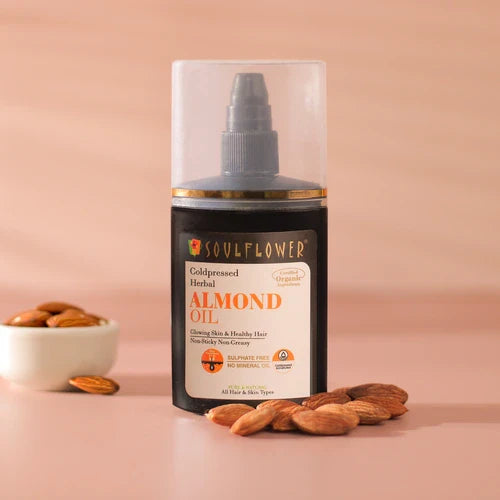 SoulFlower - Cold Pressed Almond Oil for Hair and Skin 120ml