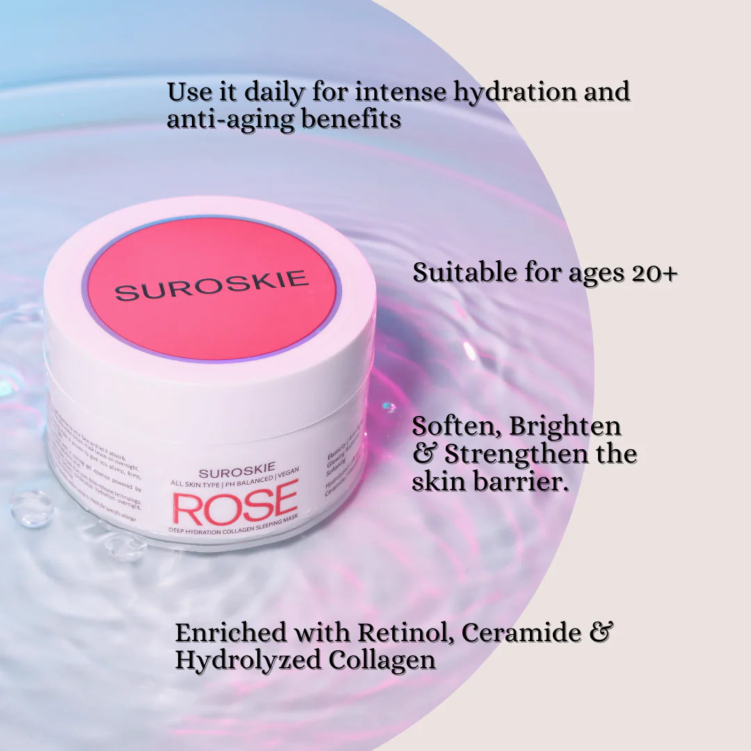 Suroskie - Rose Deep Hydration Collagen Sleeping Mask 90g