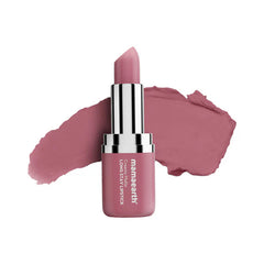 Mamaearth Creamy Matte Long Stay lipstick in mauve bloom, matte finish.