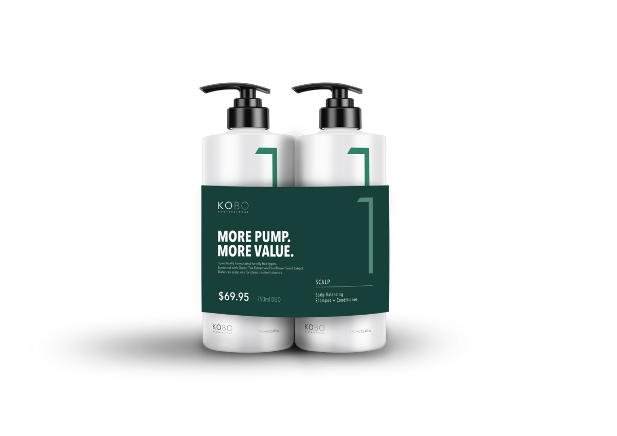 KOBO Scalp Shampoo & Conditioner 750ml Duo