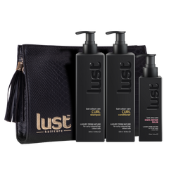 Lust Curl Shampoo Conditioner & Ends Repair Balm Trio Pack