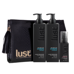 Lust Hydrate Shampoo Conditioner & Luxury Oil Trio Pack