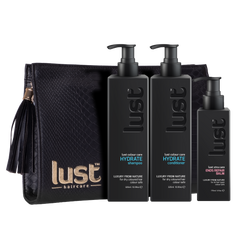 Lust Hydrate Shampoo Conditioner & Ends Repair Balm Trio Pack