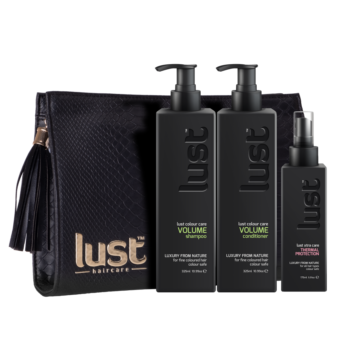Lust Volume Shampoo Conditioner & Thermal Protect Trio Pack