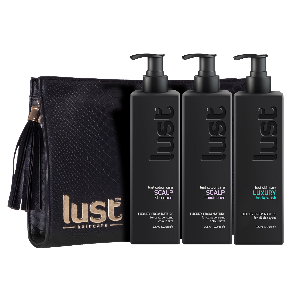 Lust Scalp Shampoo Conditioner & Body Wash Trio Pack