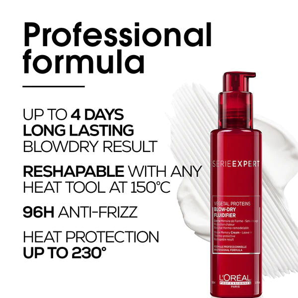 L'oreal professional serie expert fluidifier blow dry serum 150ml - Kess Hair and Beauty