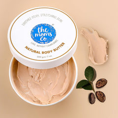 The Moms Co. Natural Body Butter | Soothes Dry, Itchy Skin| Provides 24hrs Moisturization with Cocoa & Shea Butter, 100gm