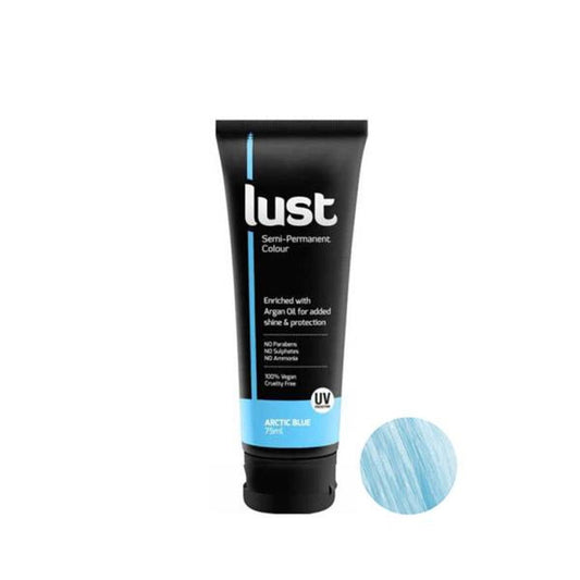 Lust Colour semi-permanent hair colour tube, Arctic Blue, 75 ml