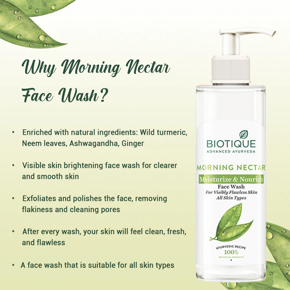 Biotique Bio Morning Nectar Moisturizing Face Wash 200ml