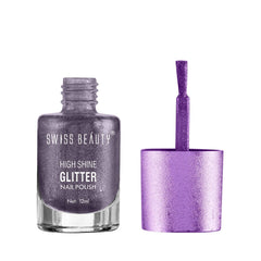 Swiss Beauty High Shine Glitter Nail Polish Shade No. 10