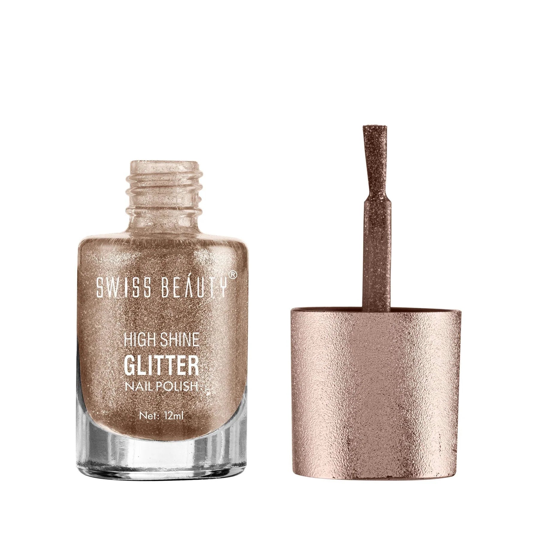 Swiss Beauty High Shine Glitter Nail Polish Shade No. 12