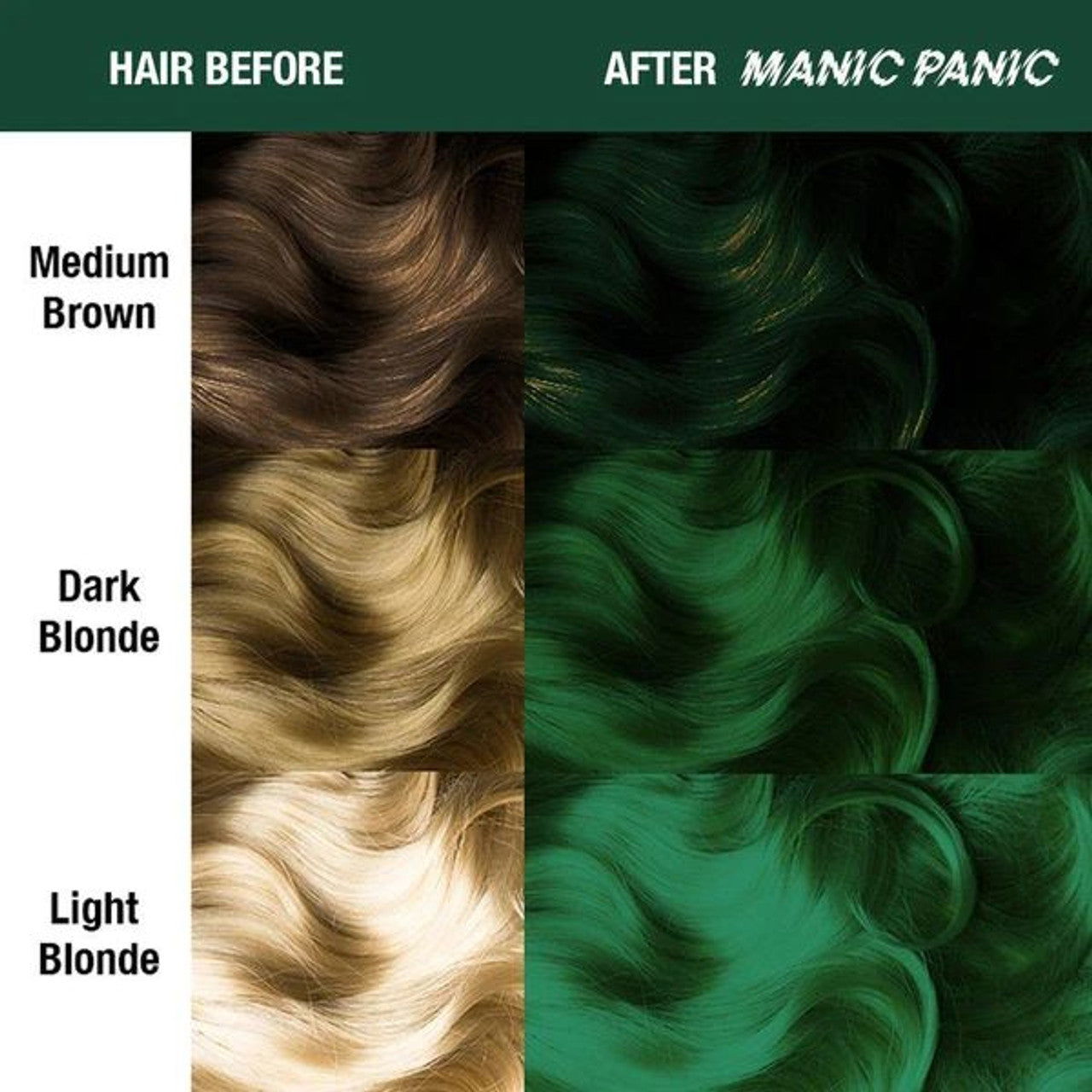 Manic Panic AMPLIFIED Dye - Green Envy - Kess Hair and Beauty