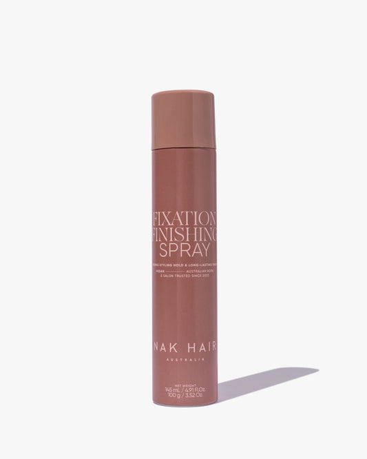 NAK fixation finishing spray aerosol can, rose-gold bottle with cap