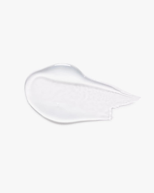 Clear white shampoo gel dollop