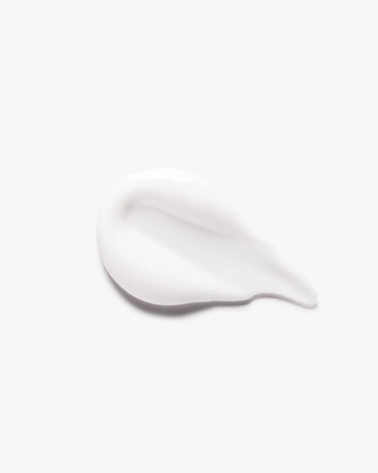 Hair finishing creme dollop, smooth white cream texture