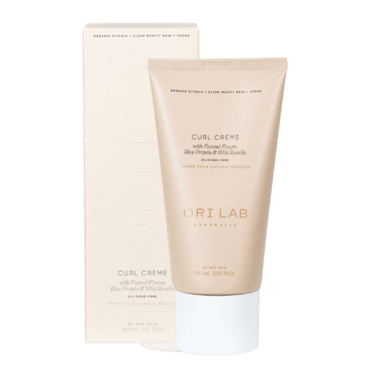 Curl creme tube with ORI Lab box, beige tube and light label, 150ml